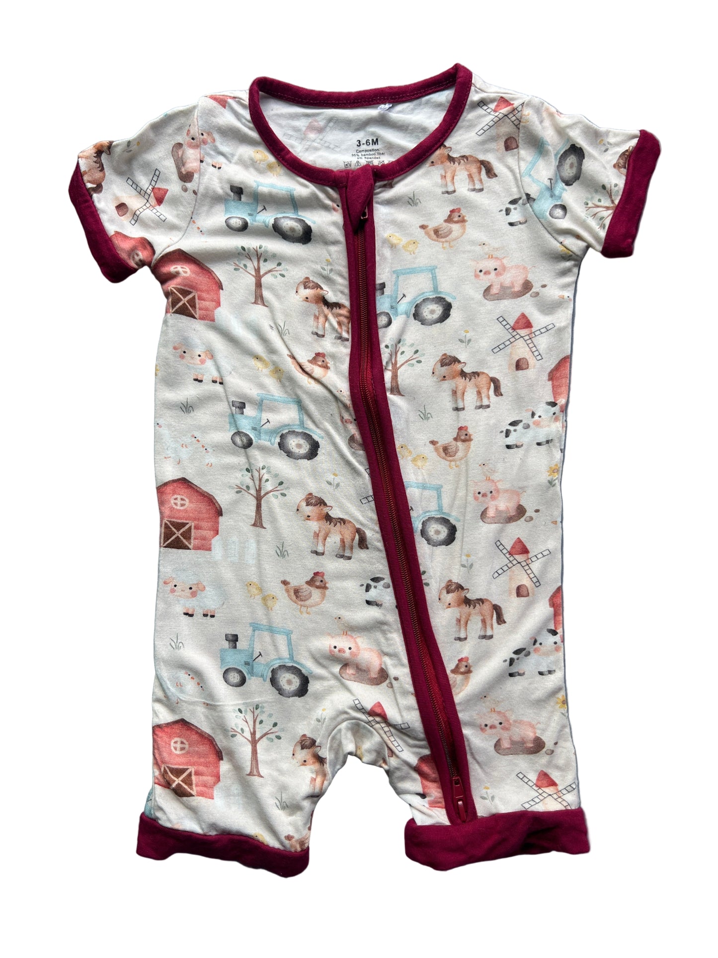 Unknown Brand, Bamboo Onesie, 3-6 months