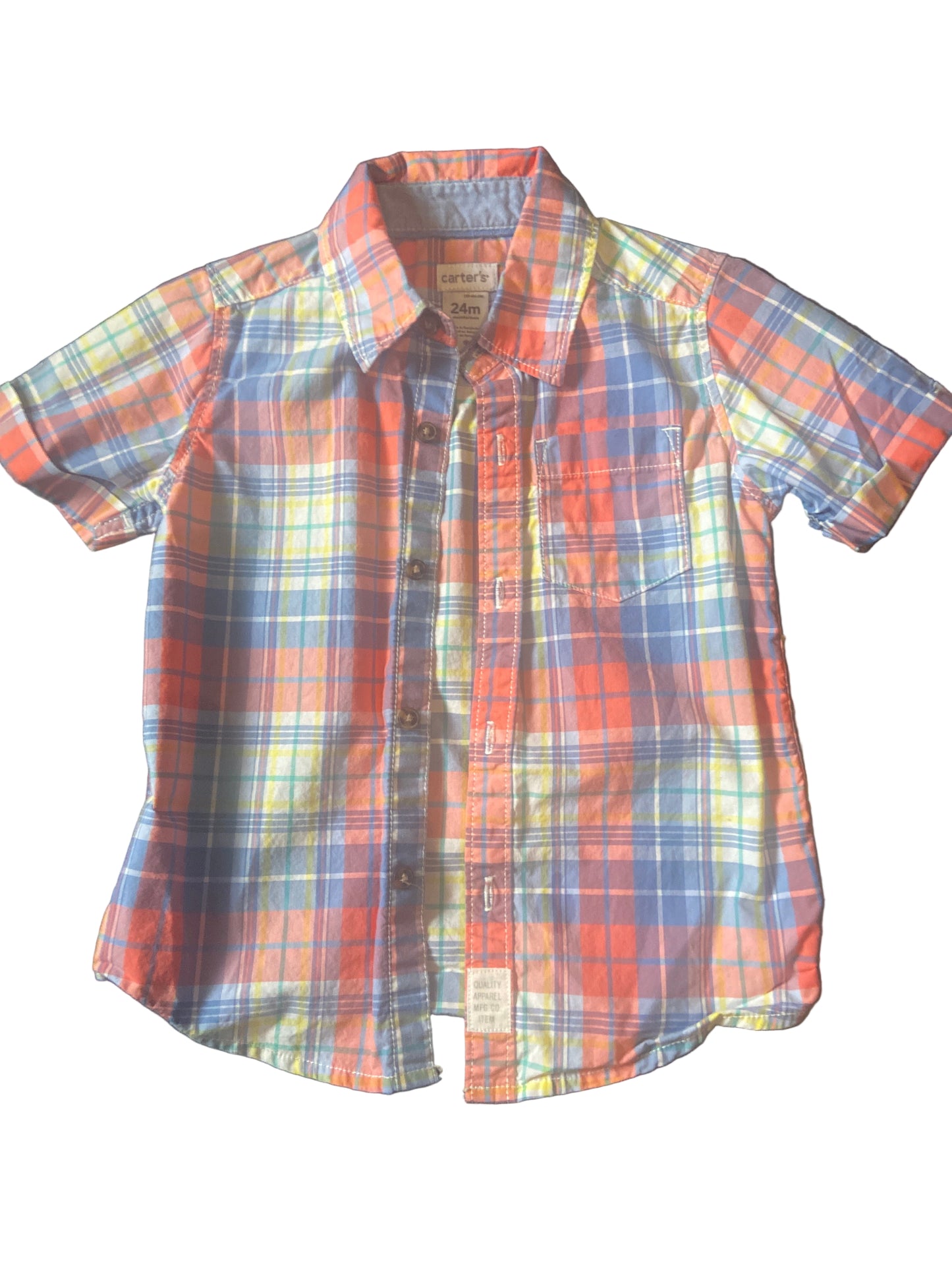 Carter’s Plaid Shirt, 18-24 months