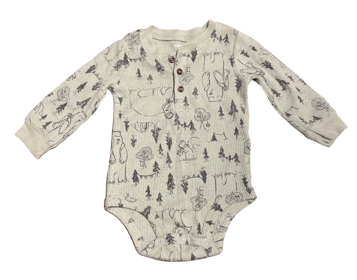 Carter’s Long Sleeve Onesie, 3-6 months