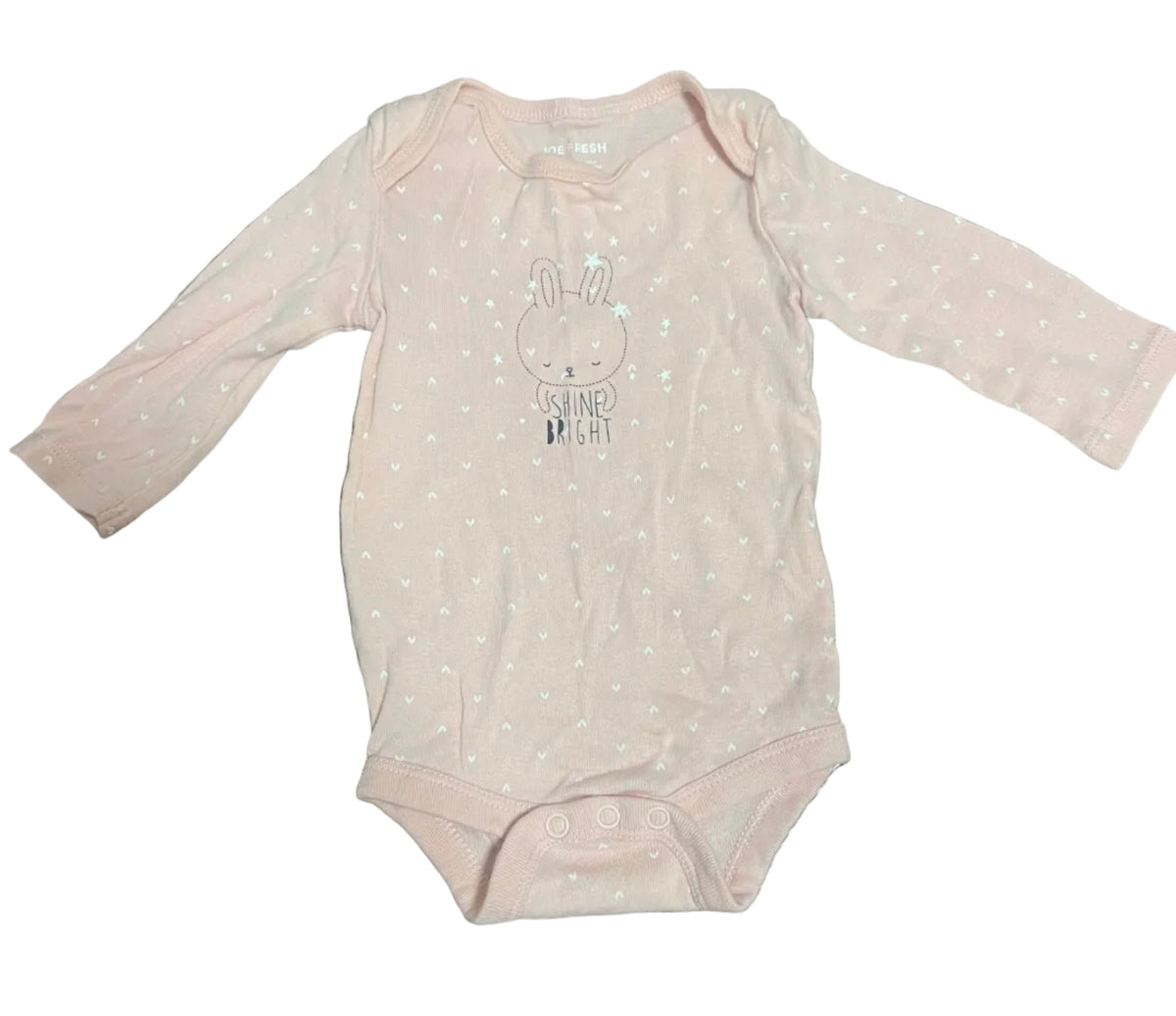 Joe fresh Long Sleeve Onesie, 0-3