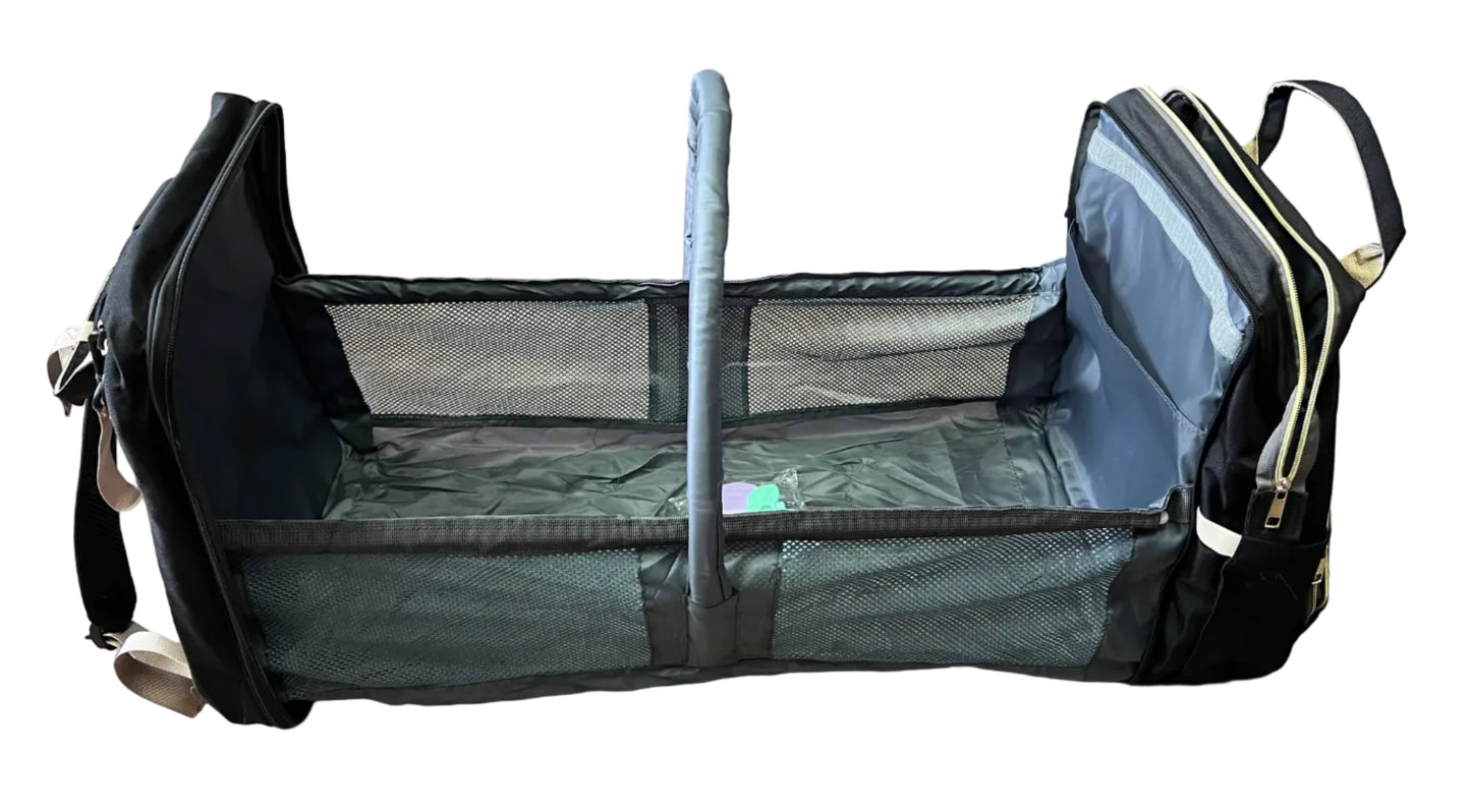 Baby Diaper Bag Backpack, Multi-Function Travel Portable Bassinet