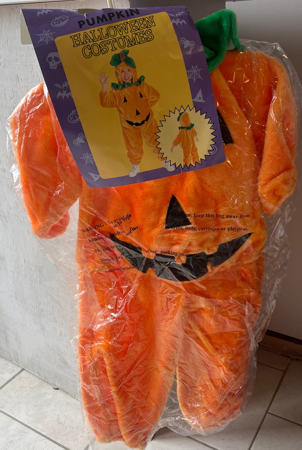 Pumpkin Halloween Costume, Size 2-3