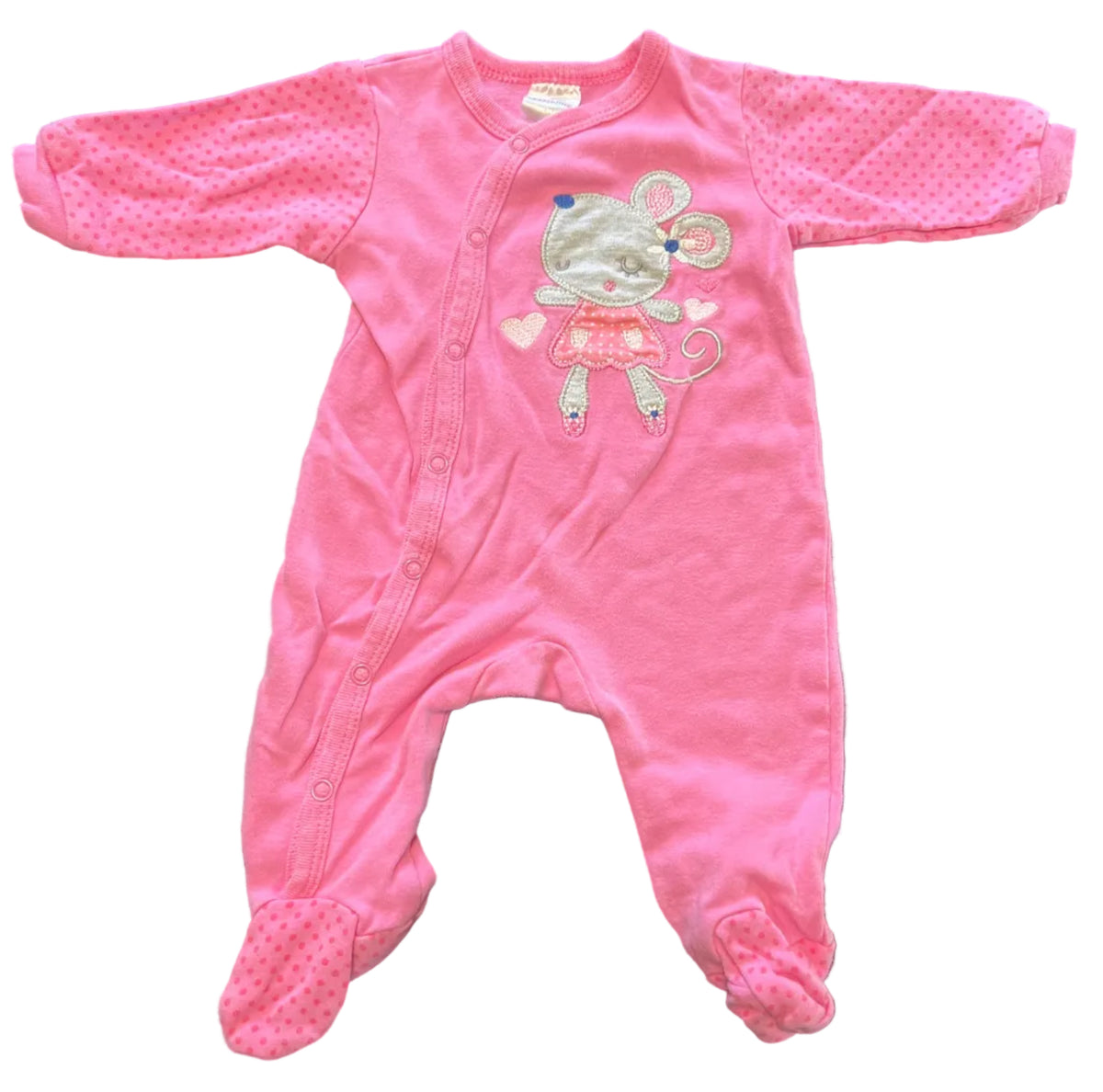 Basselino Sleeper with Snaps, 0-3 months