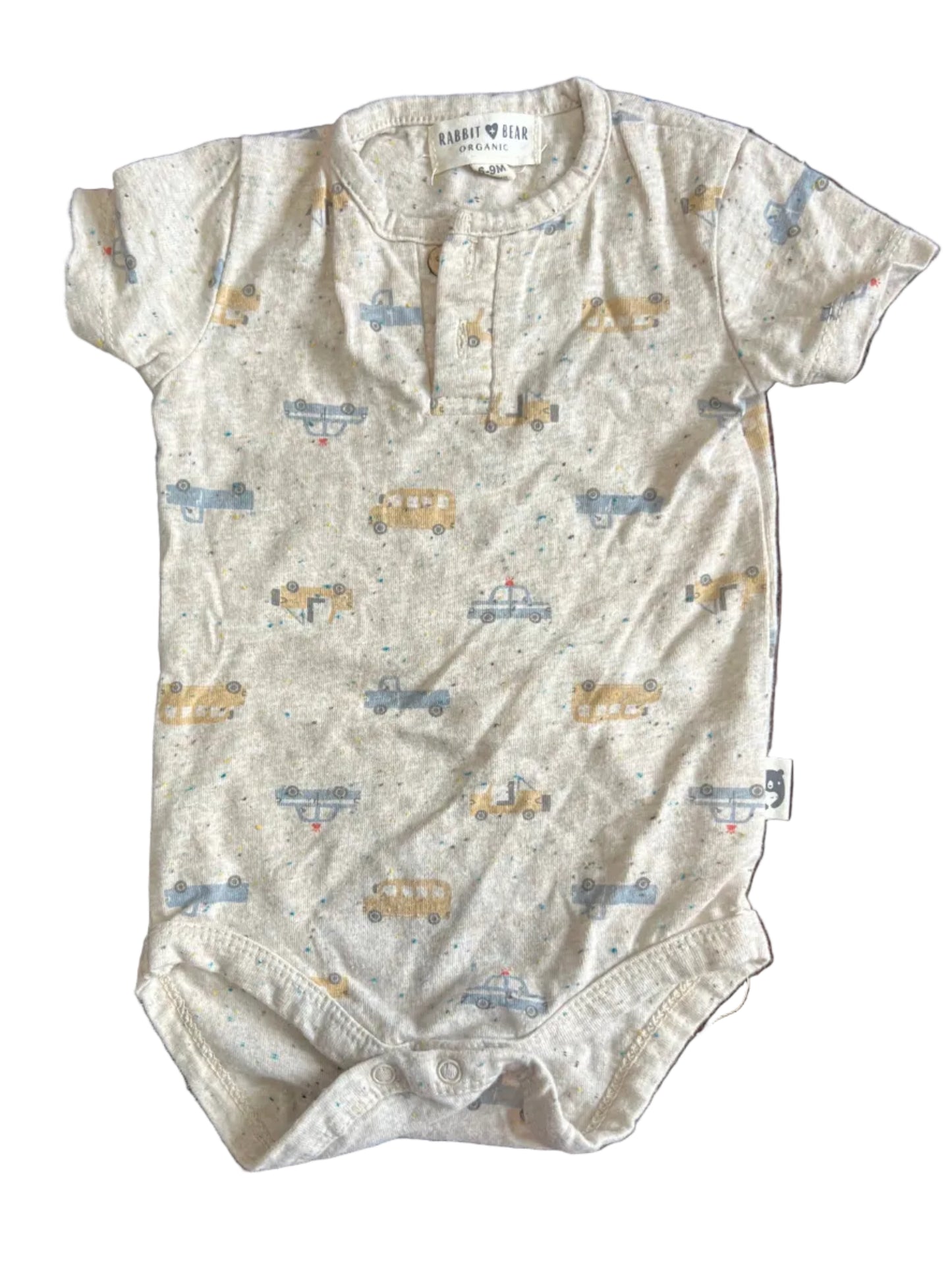 Rabbit + Bear Organic Onesie, 6-9 months