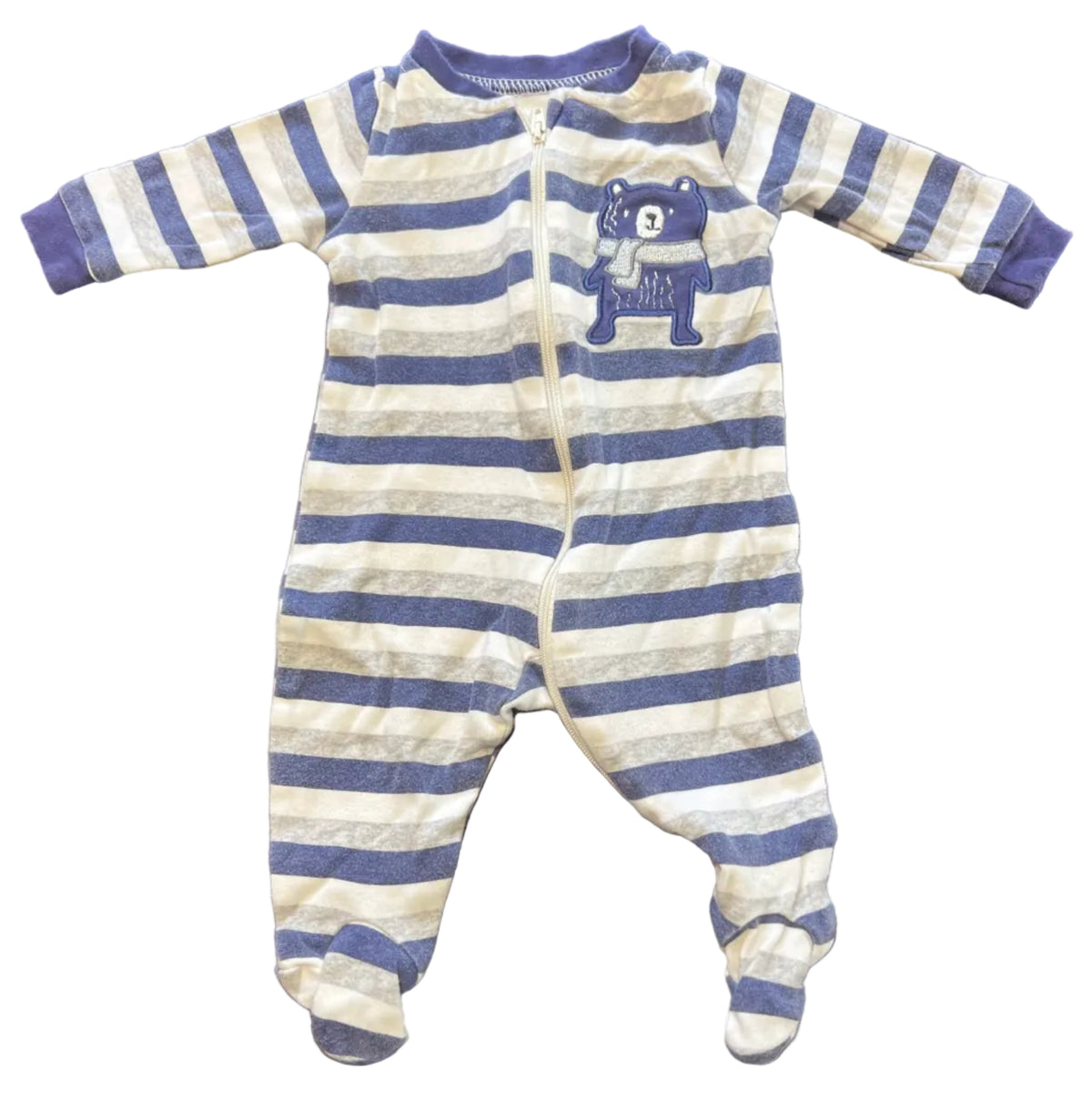 Gerber Baby Sleeper with Zipper, 0-3 months