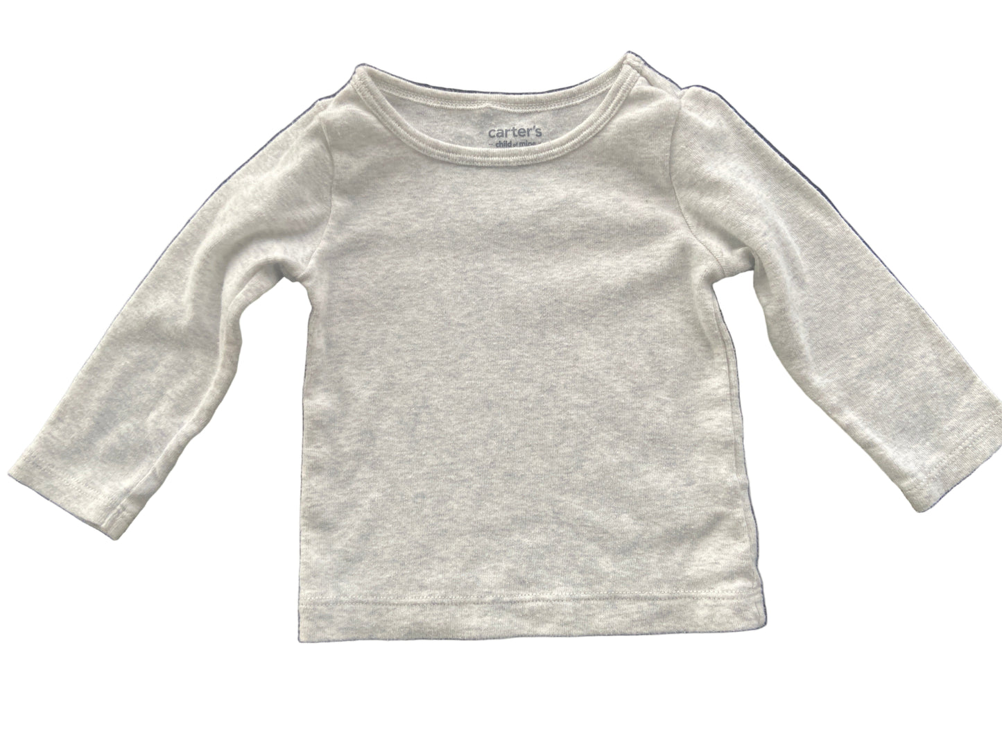 Carter’s, Long Sleeved Light Grey Top, 3-6 months