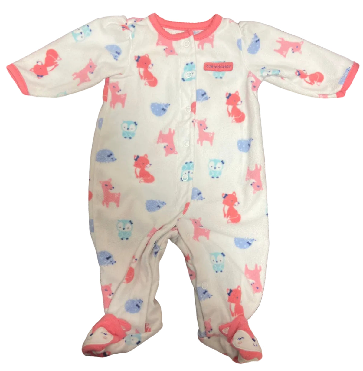 Carter’s Fleece Sleeper with Snaps, 0-3 months