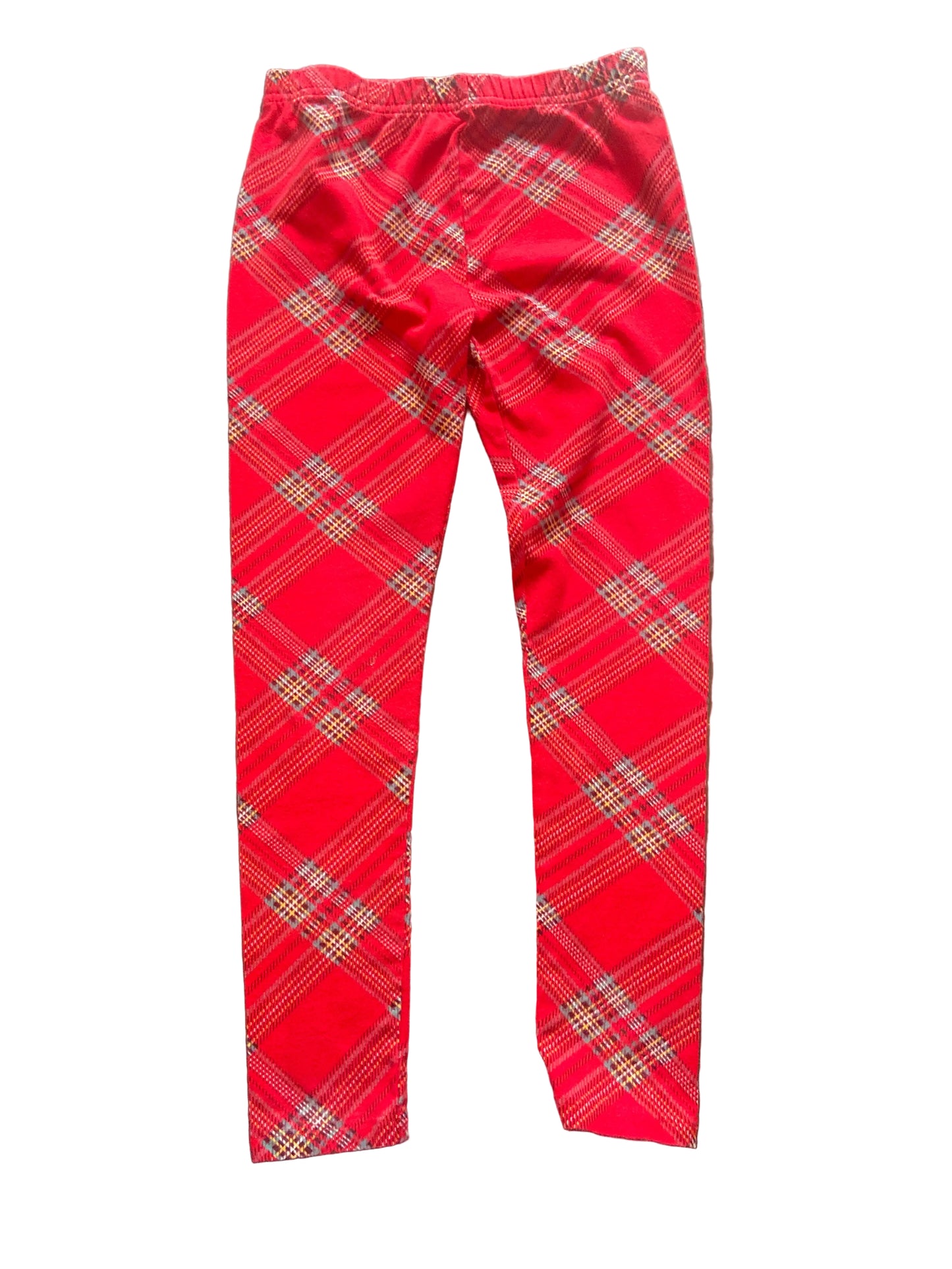 George Red Checked Pants, Size 7/8