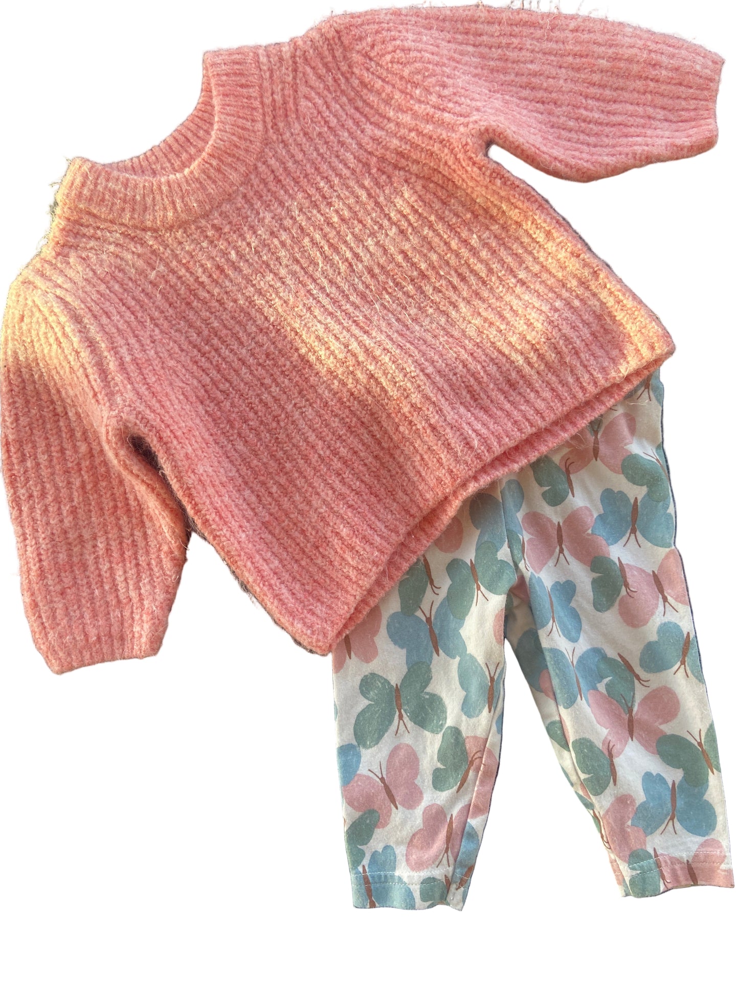 George Sweater and Leggings with Butterflies, 3-6 months