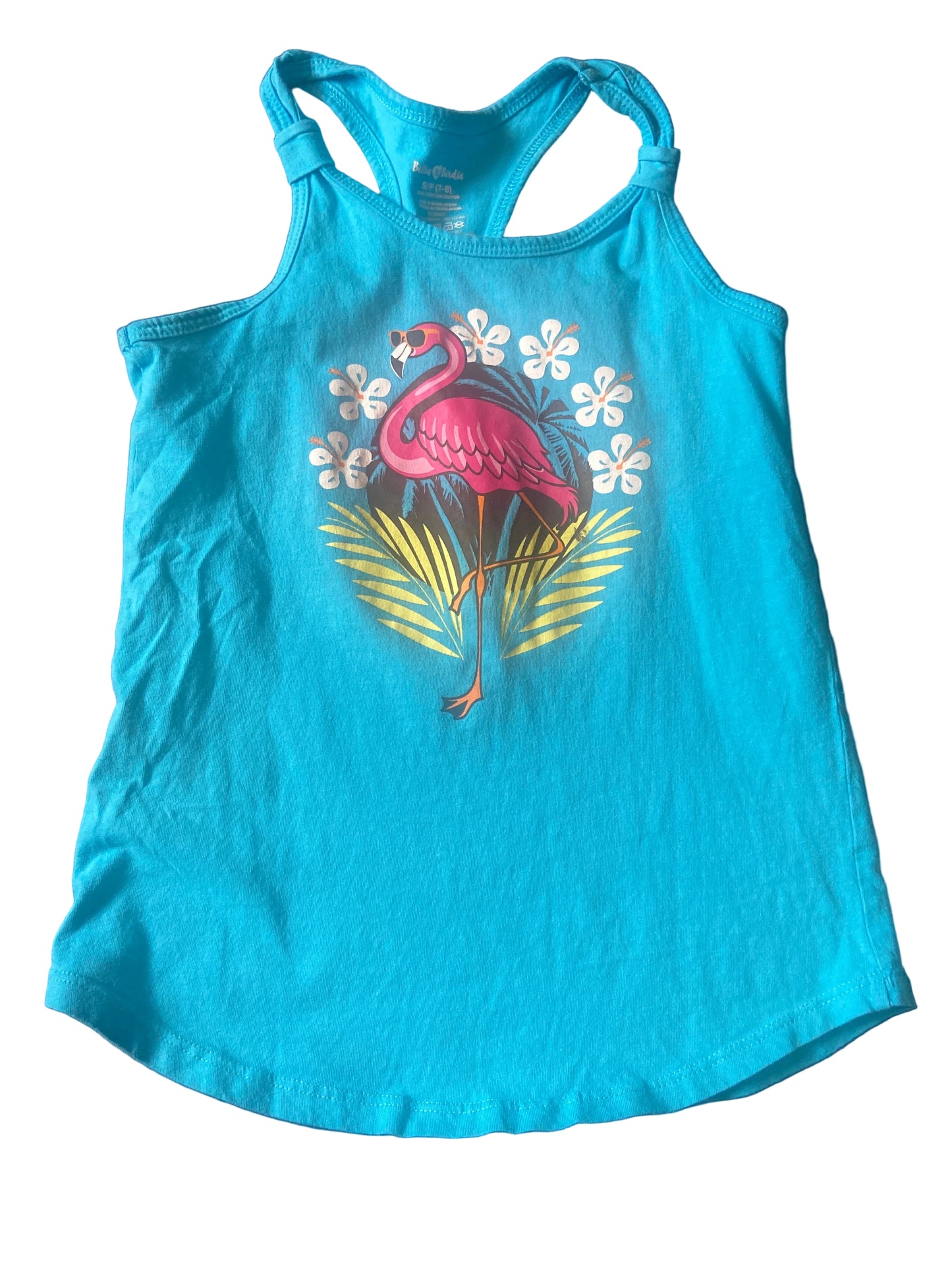 Bella Birdie Flamingo Tank Top, Size 7/8