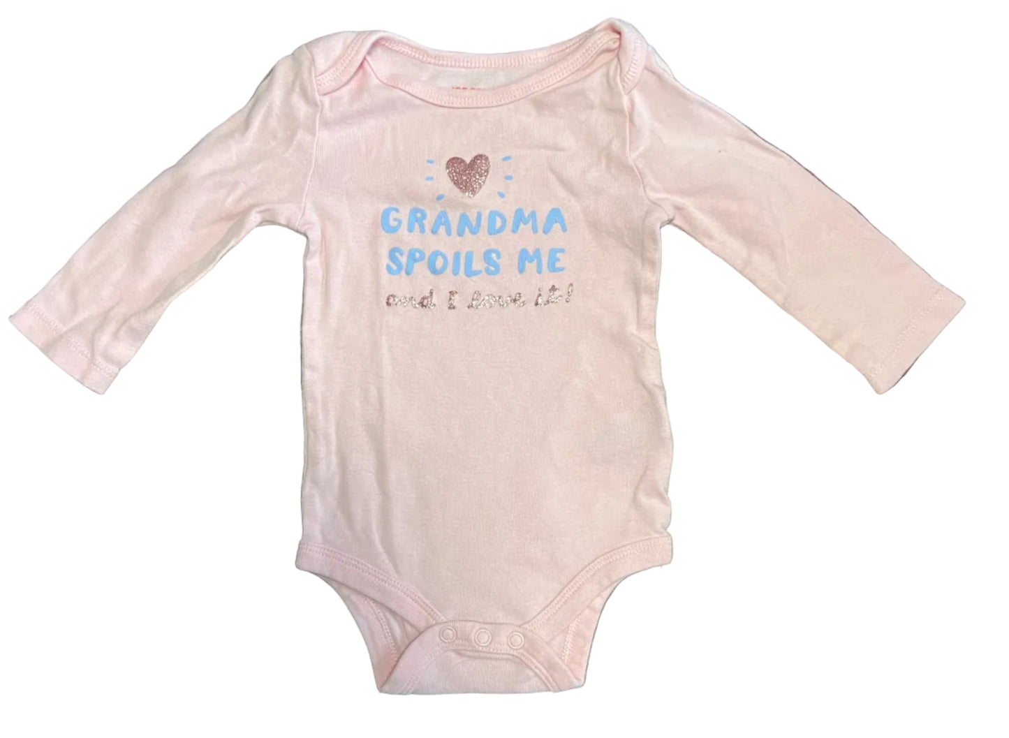 Joe Fresh Long Sleeved Onesie, 3-6 months