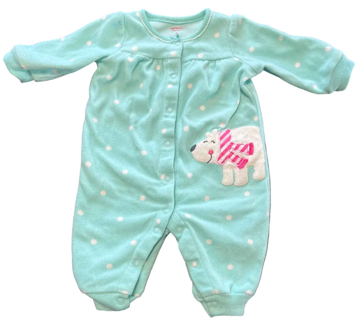 Carter’s Fleece Sleeper with Snaps, 0-3 months