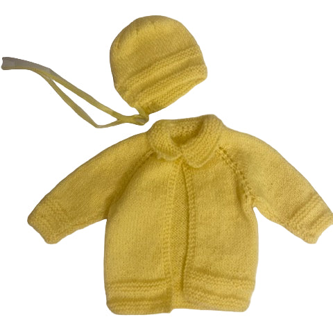 Hand made Sweater and Hat, 0-3 months