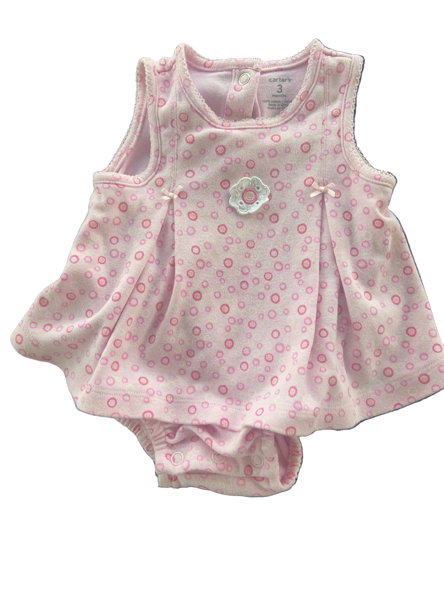 Carter's, Pink Onesie Dress, 3 months