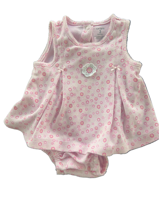 Carter's, Pink Onesie Dress, 3 months