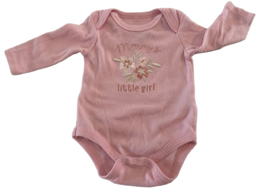 Duck Duck Goose Long Sleeve Onesie, 0-3 months