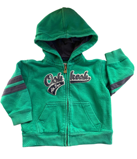 Oshkosh Zip Up Hoodie, 12-18 months