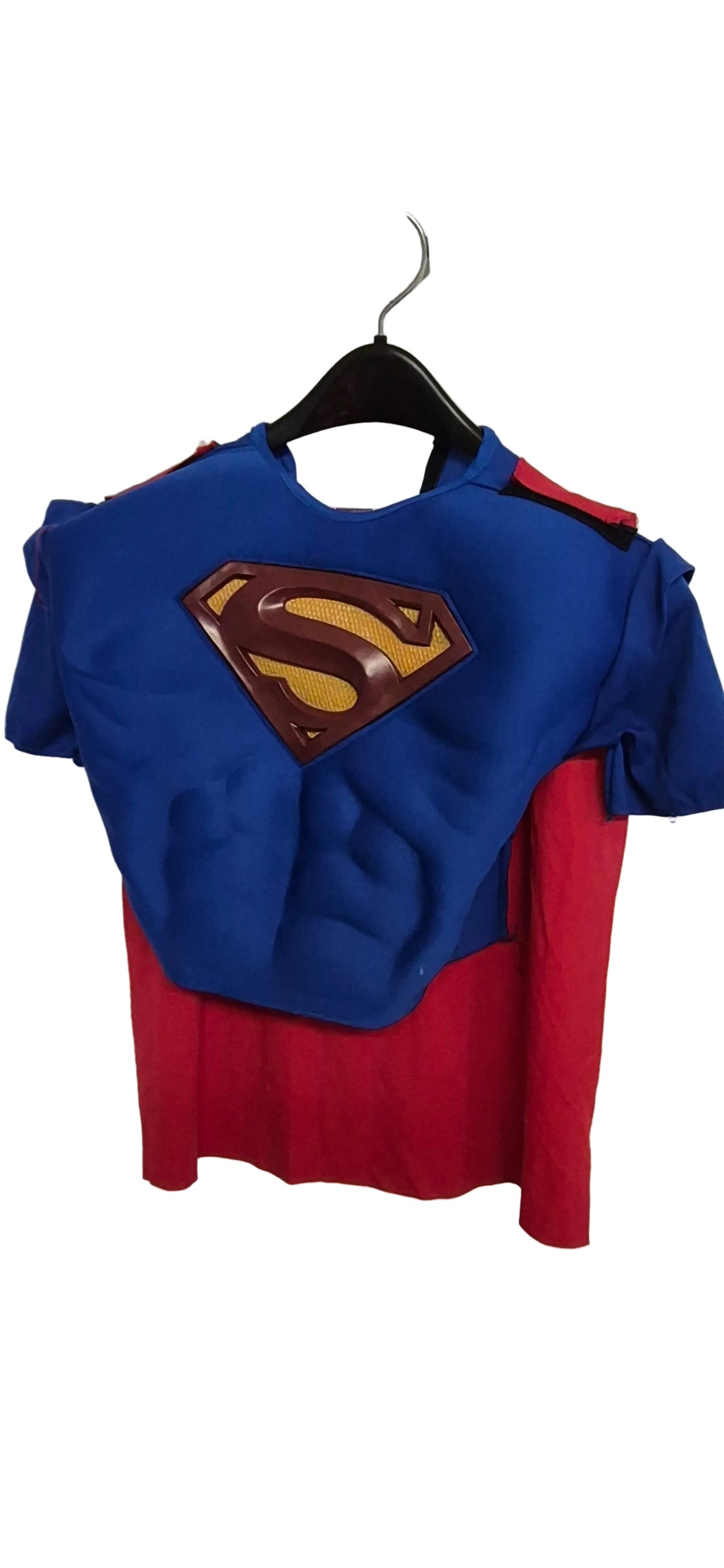 Superman Costume Top with Cape Size Medium