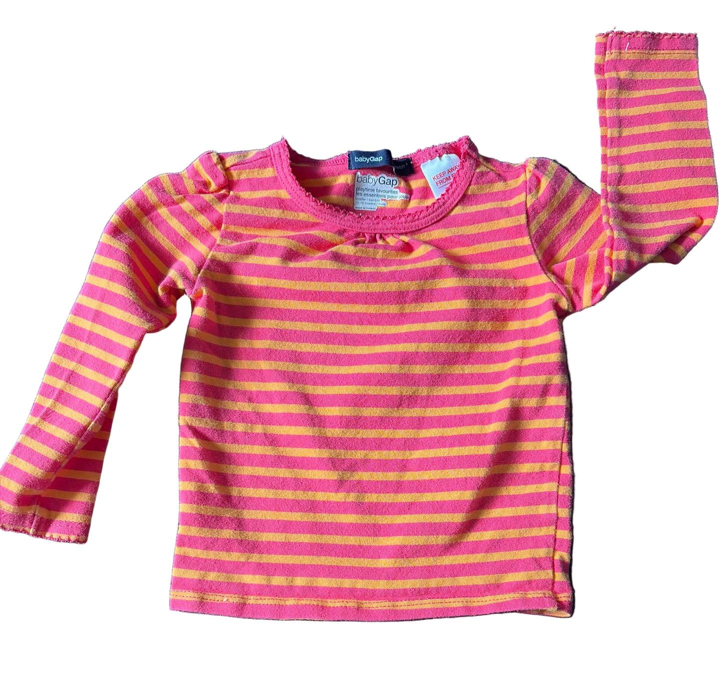 Baby Gap Long Sleeved Striped Shirt, 12-18 months