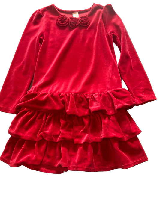 Gymboree Red Velvet Dress, Size 8