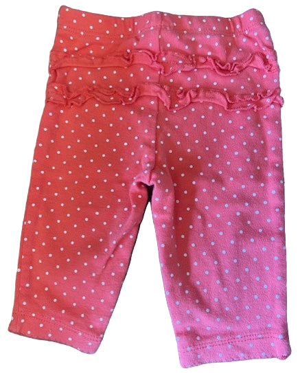 Carter’s Leggings with Frill on Back, 0-3 months