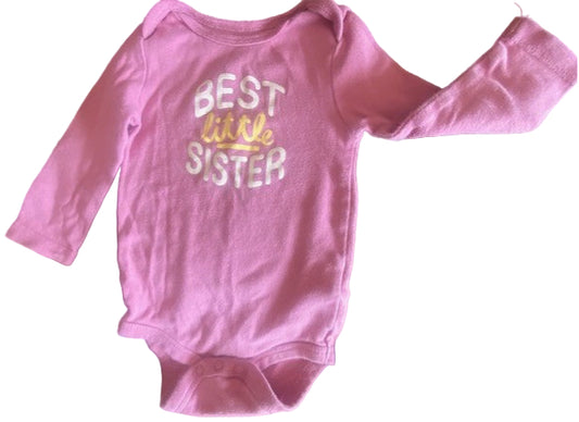 Joe Fresh Long Sleeve Onesie, 3-6 months