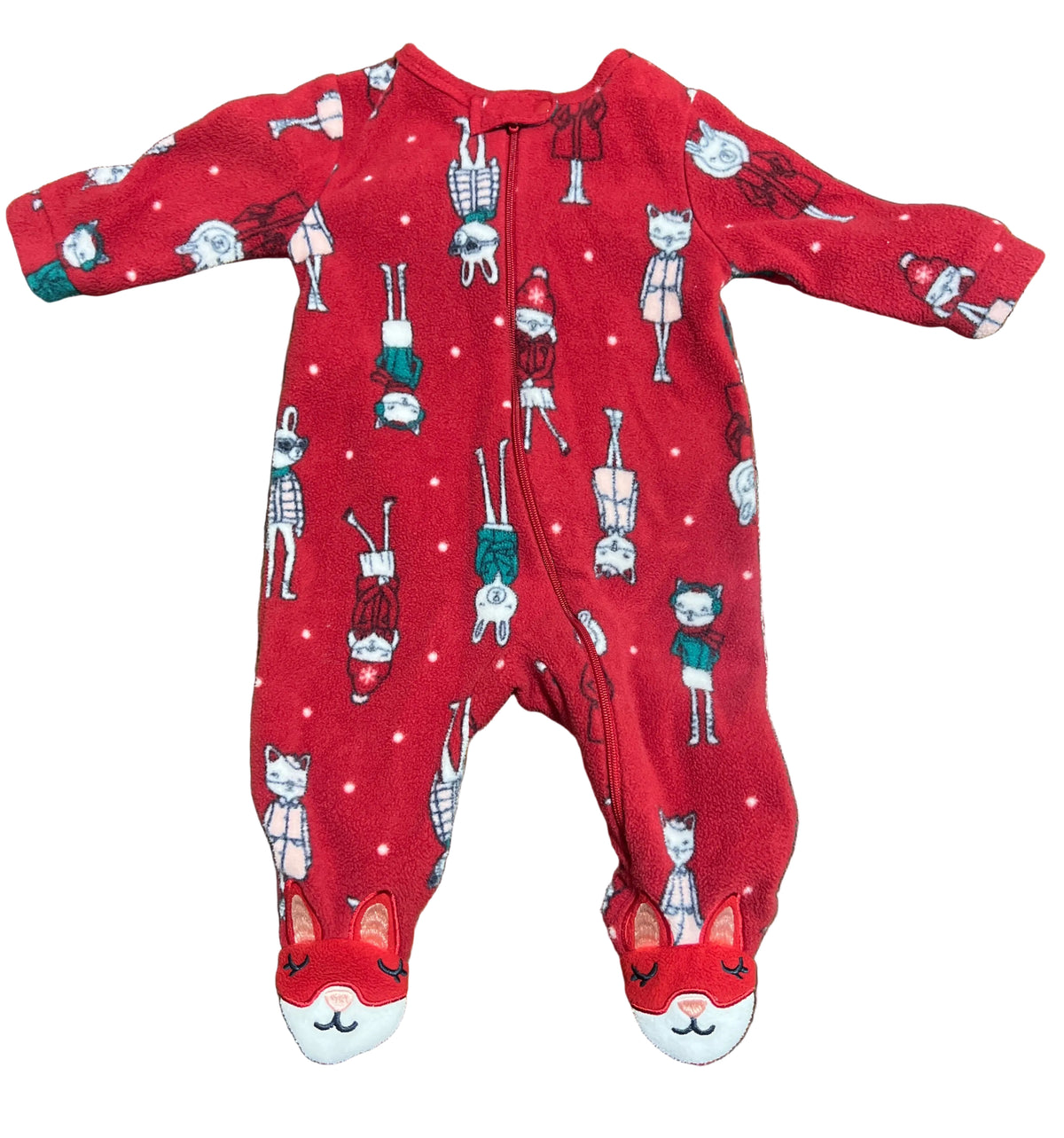 Joe Fresh Fleece Sleeper with Zipper, 0-3 months