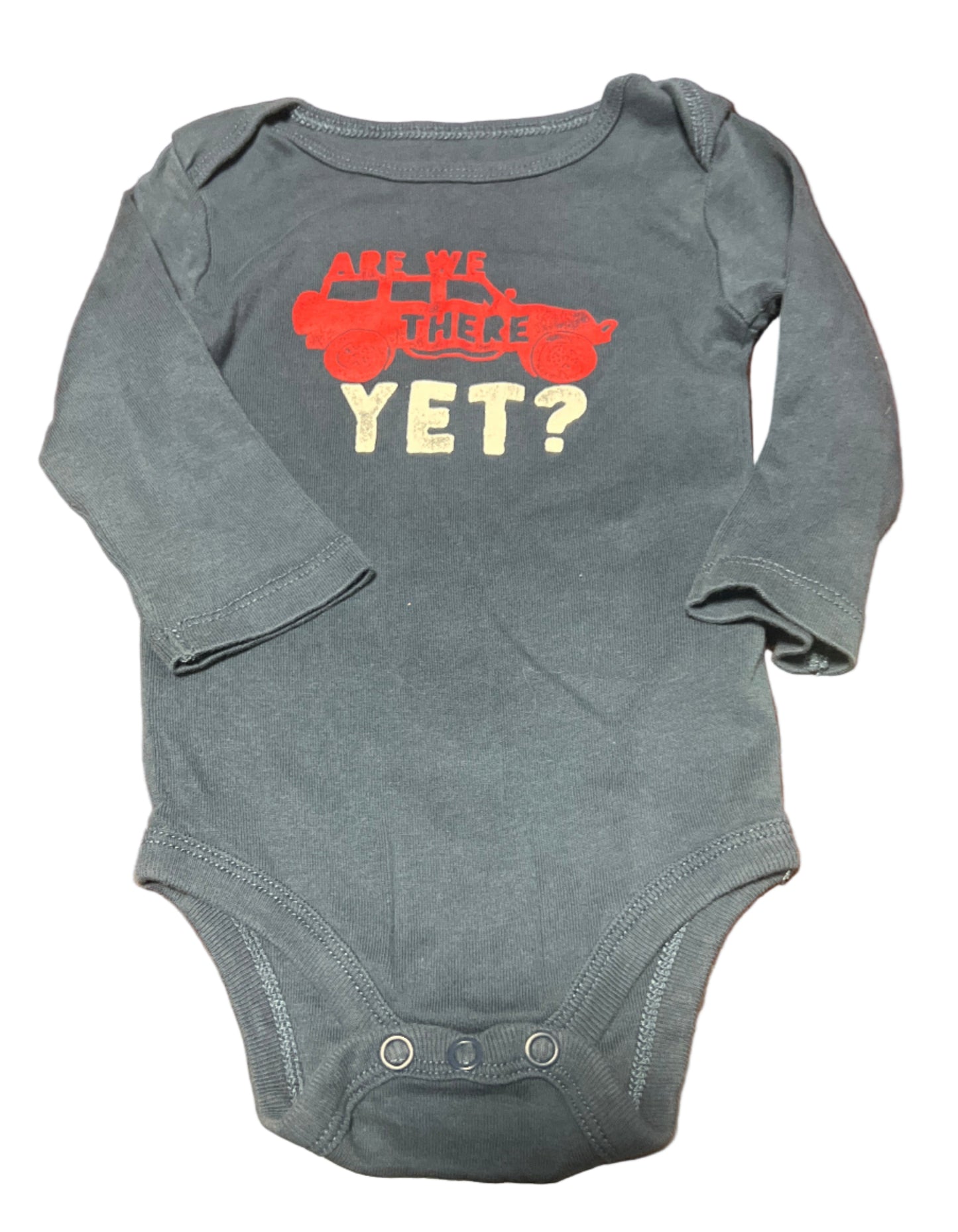 Joe Fresh Long Sleeve Onesie, 3-6 months