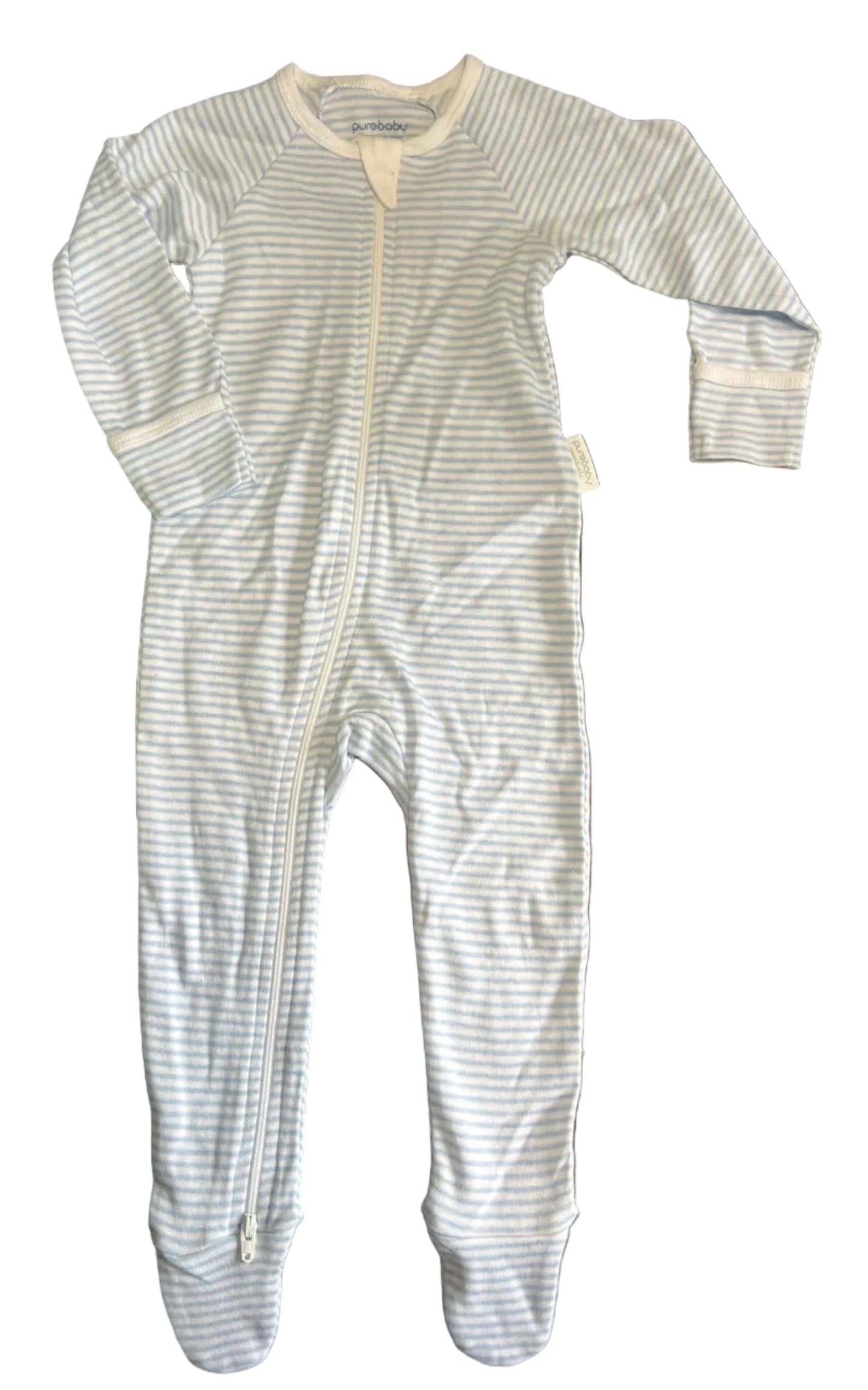 Purebaby Sleeper with Zipper, 100% organic cotton, 6-12 months