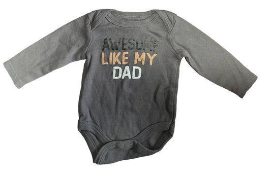 Monkey Bars Long Sleeved Onesie, 3-6 months