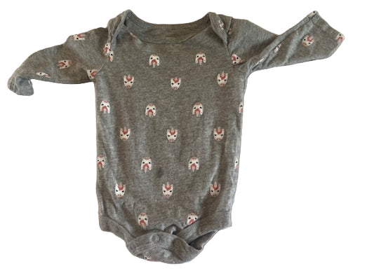 George Long Sleeve Onesie, 0-3 months