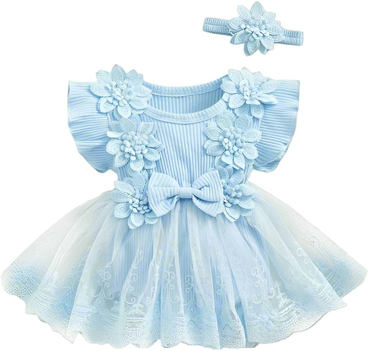 Happy Cherry Dress and Headband, 0-3 months