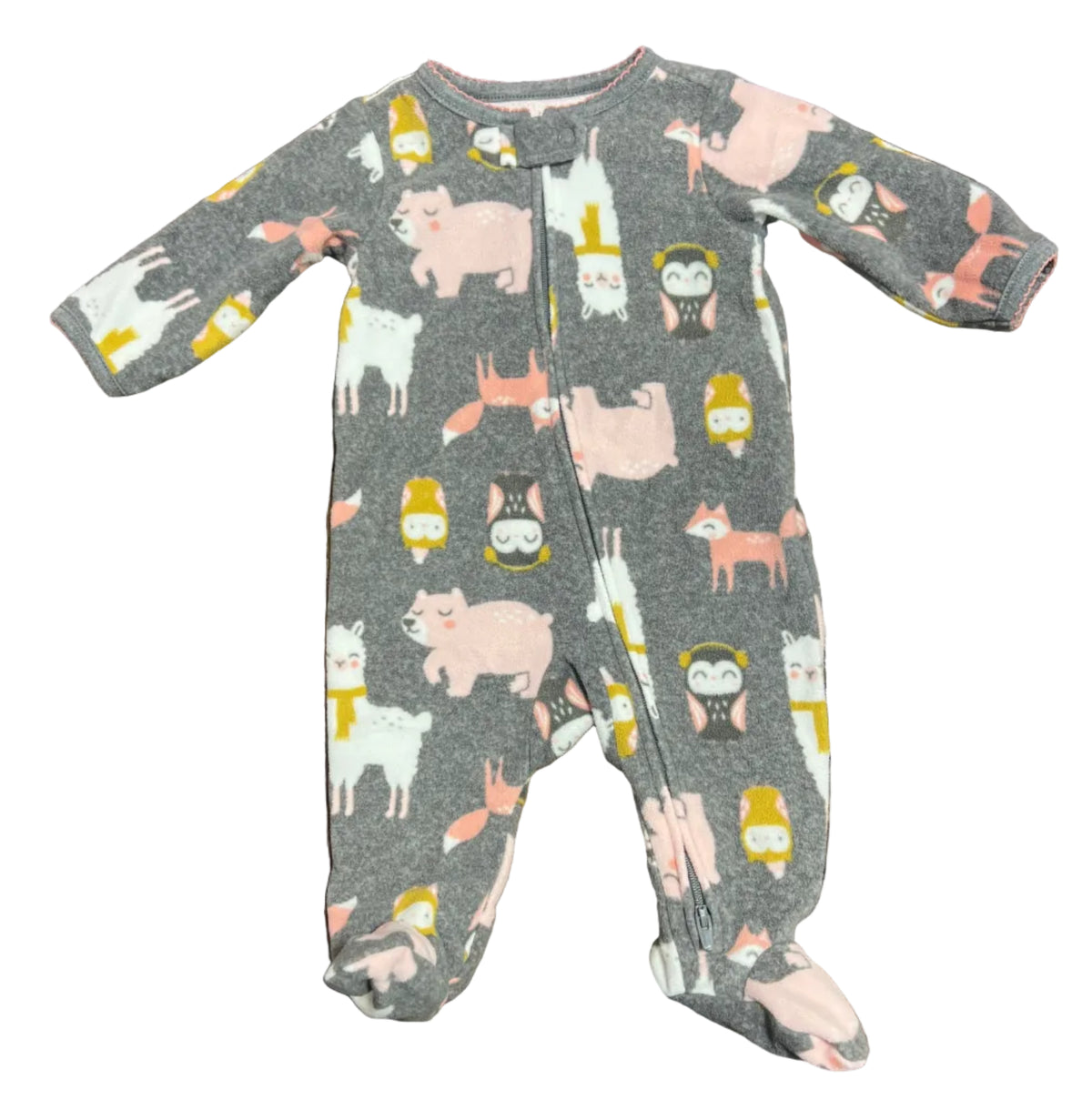 Carter’s Fleece Sleeper with Zipper, 0-3 months