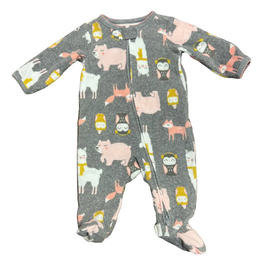 Carter’s Fleece Sleeper with Zipper, 0-3 months