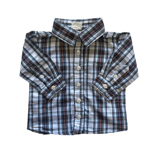 Tahari Plaid Shirt, 9-12 months
