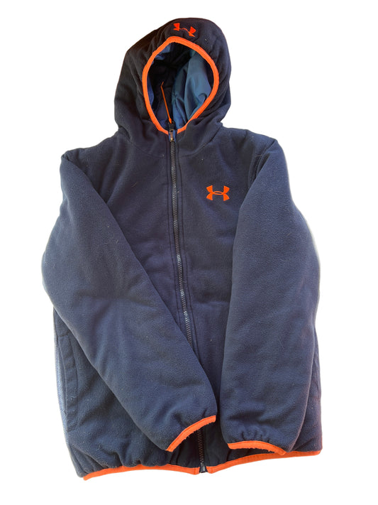 Underarmour Reversible Jacket, Size 10/12 - tears to one side - shown in pictures