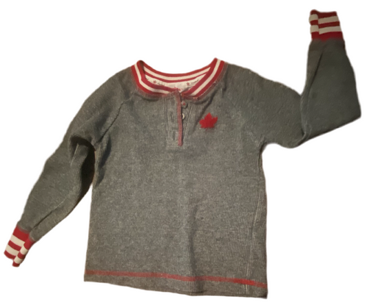 Canadiana Long Sleeve Shirt, Size 4/5