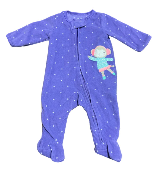 Carter’s Fleece Sleeper with Zipper, 0-3 months
