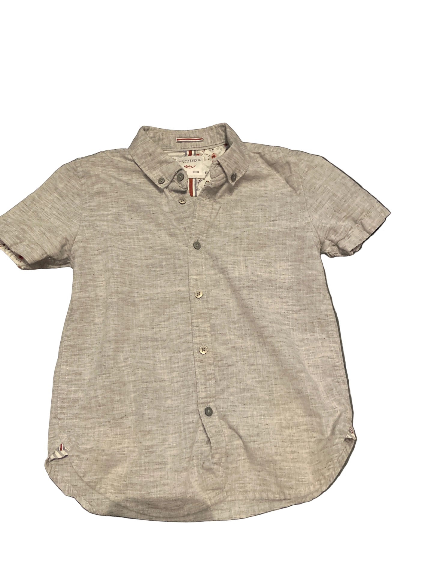 Ricky Singh Grey Dress Shirt, Size 7