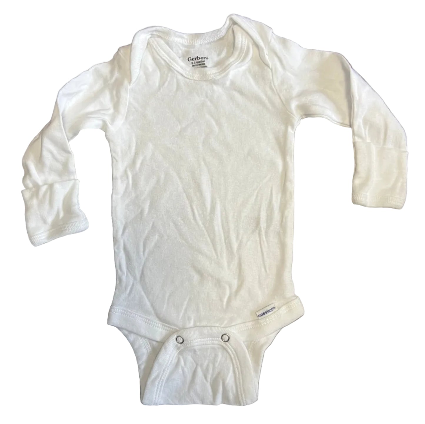 Gerber Long Sleeved Onesie, 0-3 months