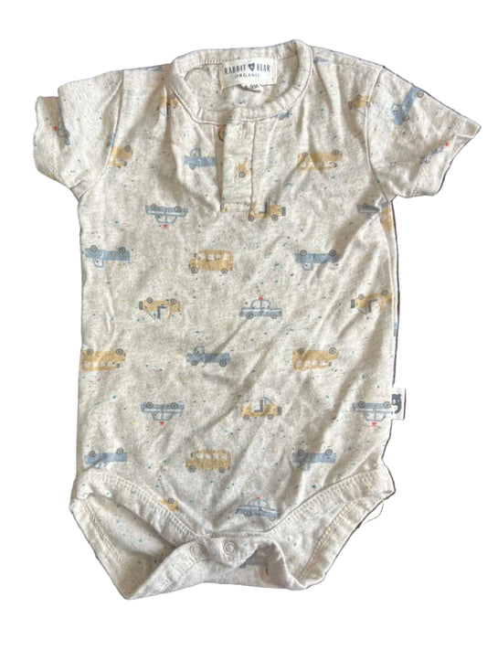 Rabbit + Bear Organic Onesie, 6-9 months