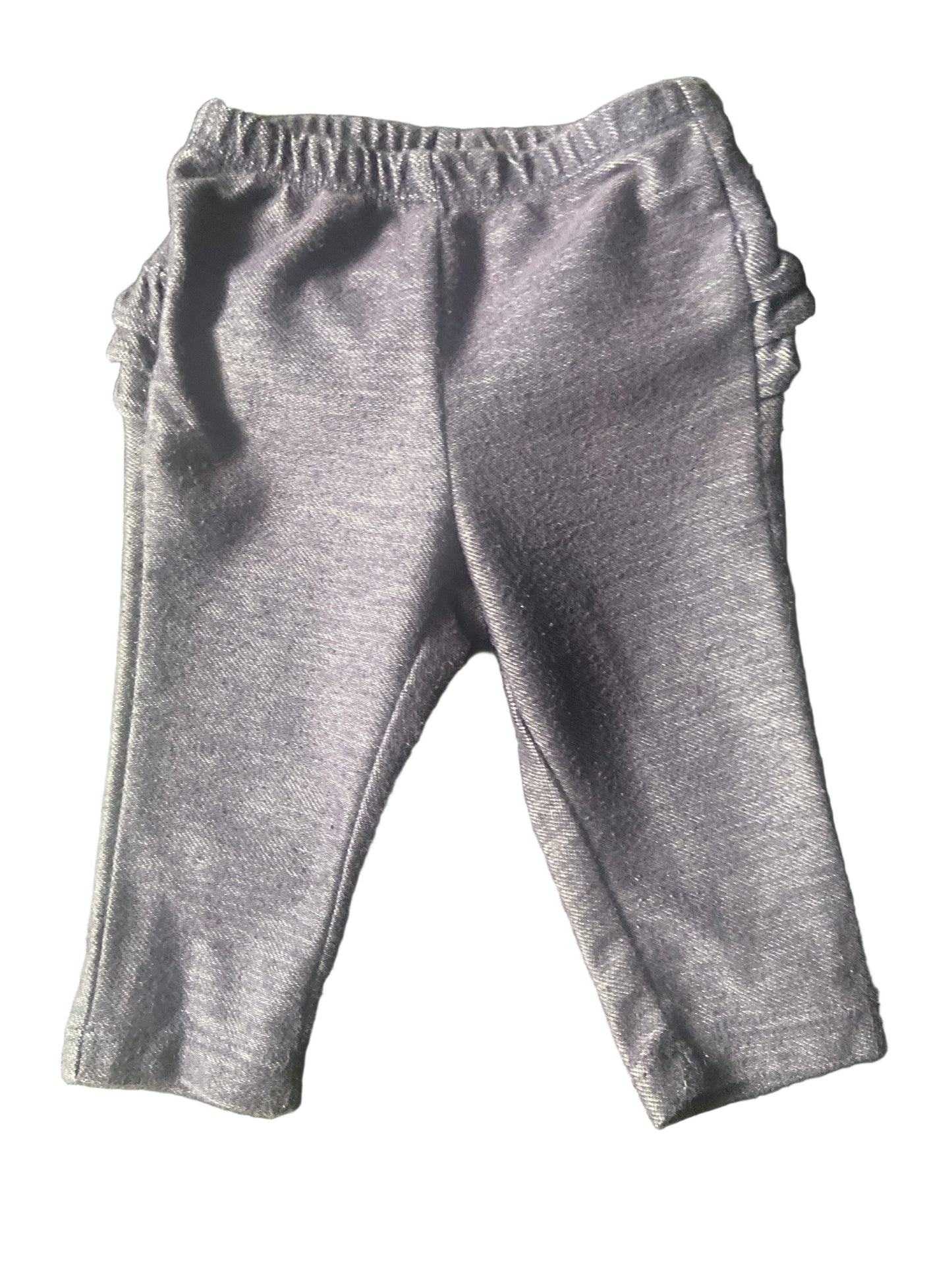 Old Navy Leggings with Frill on bottom, 3-6 monthss