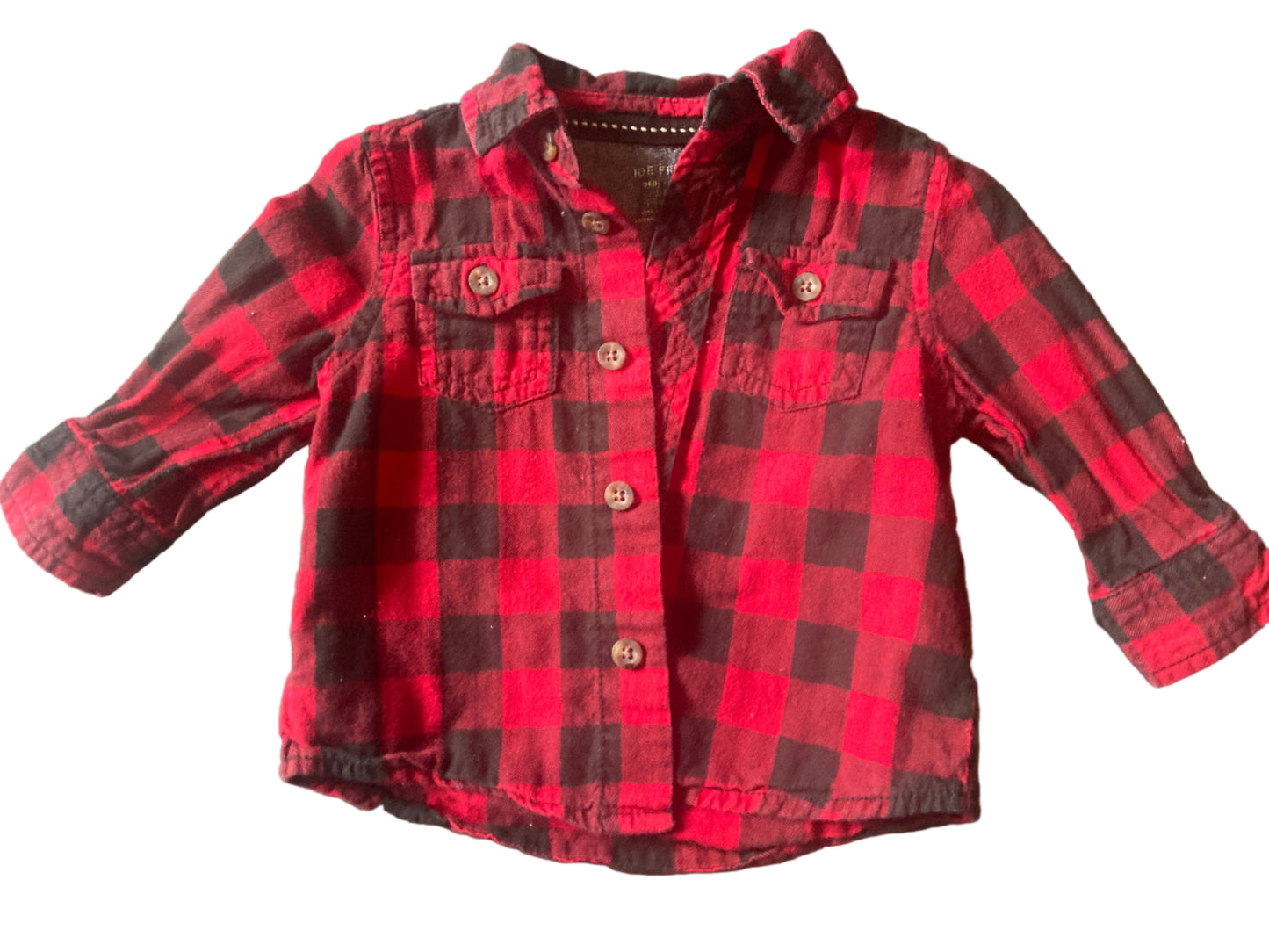Joe Fresh Plaid Shirt, 3-6 months