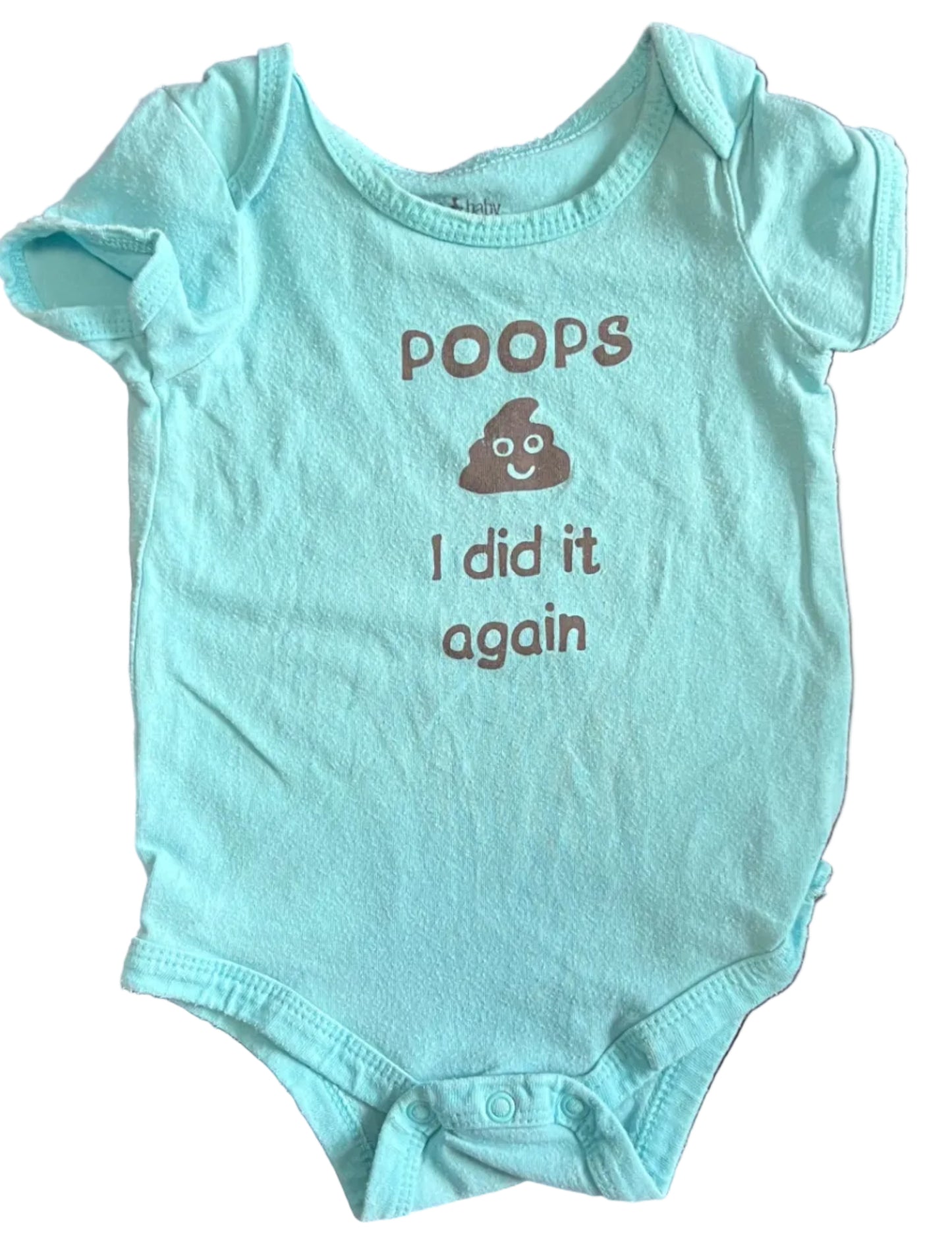 Indigo Baby Onesie, 3-6 months