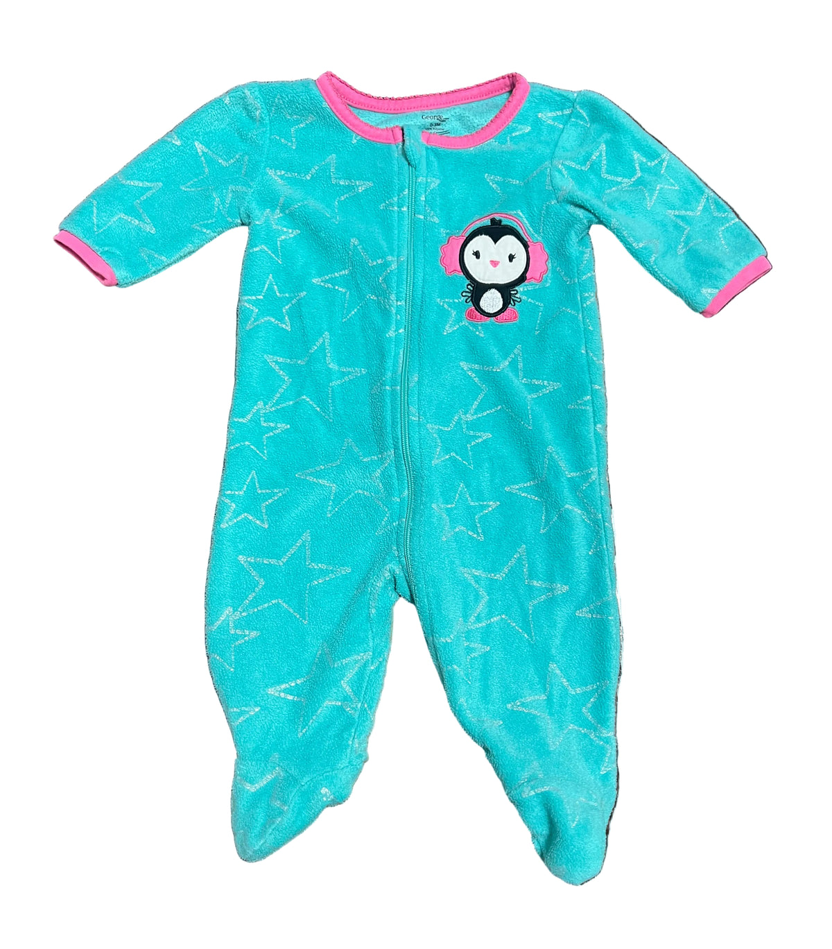George Foeece Sleeper with Zipper, 0-3 months