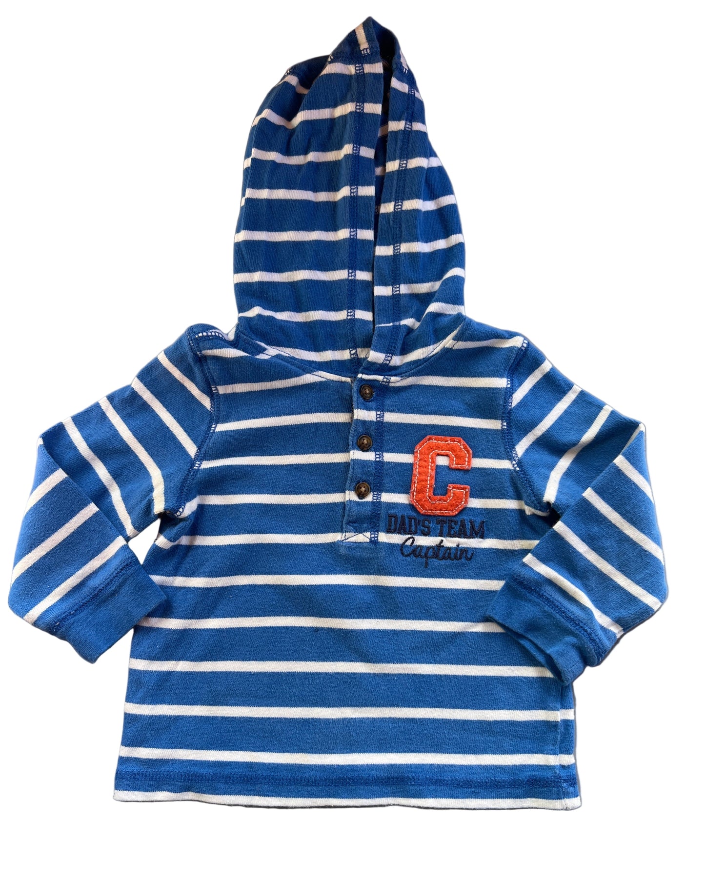 Carter’s Long Sleeve Shirt with Hood, 12-18 months