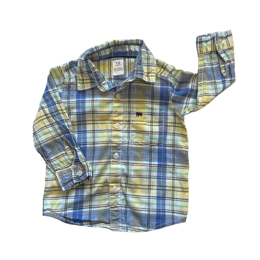 Carter's Plaid Shirt, 9-12 months