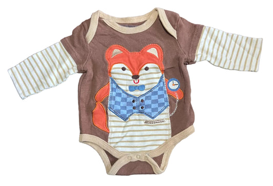 Buster Brown Long Sleeved Onesie, 0-3 months