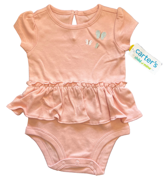Carter's Onesie with Frill, 3-6 months with tags