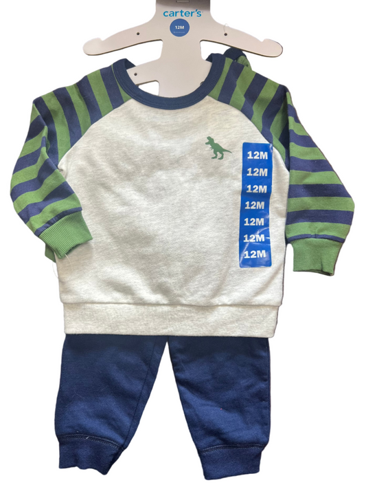 Carter's, 2 Top Sweat Pant Set, 9-12 months with tags
